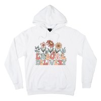 Retro Wildflowers Labor And Delivery Nurse Back To School Hoodie