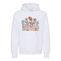 Retro Wildflowers Labor And Delivery Nurse Back To School Premium Hoodie