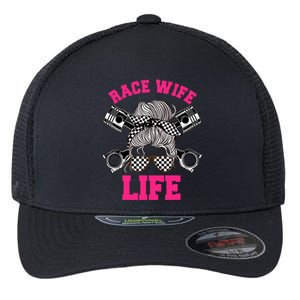 Race Wife Life Dirt Track Racing Racer Bike Car MX Flexfit Unipanel Trucker Cap