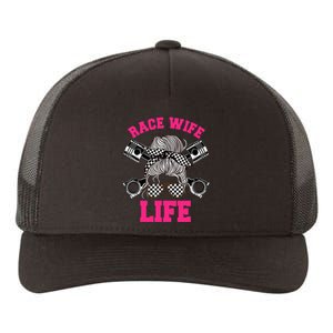 Race Wife Life Dirt Track Racing Racer Bike Car MX Yupoong Adult 5-Panel Trucker Hat