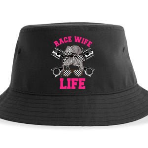 Race Wife Life Dirt Track Racing Racer Bike Car MX Sustainable Bucket Hat