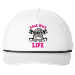 Race Wife Life Dirt Track Racing Racer Bike Car MX Snapback Five-Panel Rope Hat