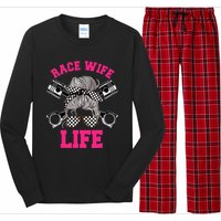 Race Wife Life Dirt Track Racing Racer Bike Car MX Long Sleeve Pajama Set