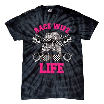 Race Wife Life Dirt Track Racing Racer Bike Car MX Tie-Dye T-Shirt