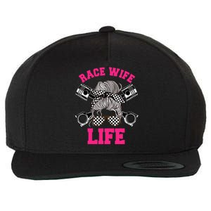 Race Wife Life Dirt Track Racing Racer Bike Car MX Wool Snapback Cap