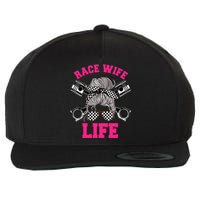 Race Wife Life Dirt Track Racing Racer Bike Car MX Wool Snapback Cap