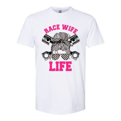 Race Wife Life Dirt Track Racing Racer Bike Car MX Softstyle CVC T-Shirt