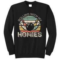 Rolling With My Homies Retro Bowling Bowler Sweatshirt