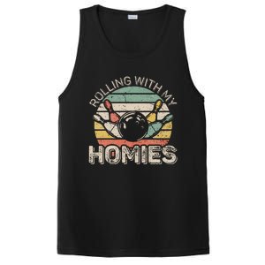 Rolling With My Homies Retro Bowling Bowler PosiCharge Competitor Tank