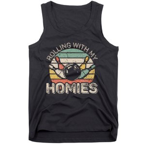 Rolling With My Homies Retro Bowling Bowler Tank Top