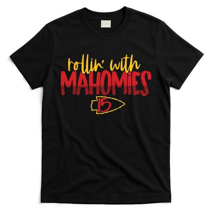 Rolling With Mahomies Mahomes 15 T-Shirt