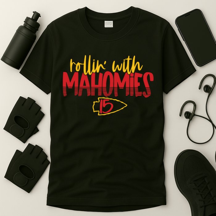 Rolling With Mahomies Mahomes 15 T-Shirt