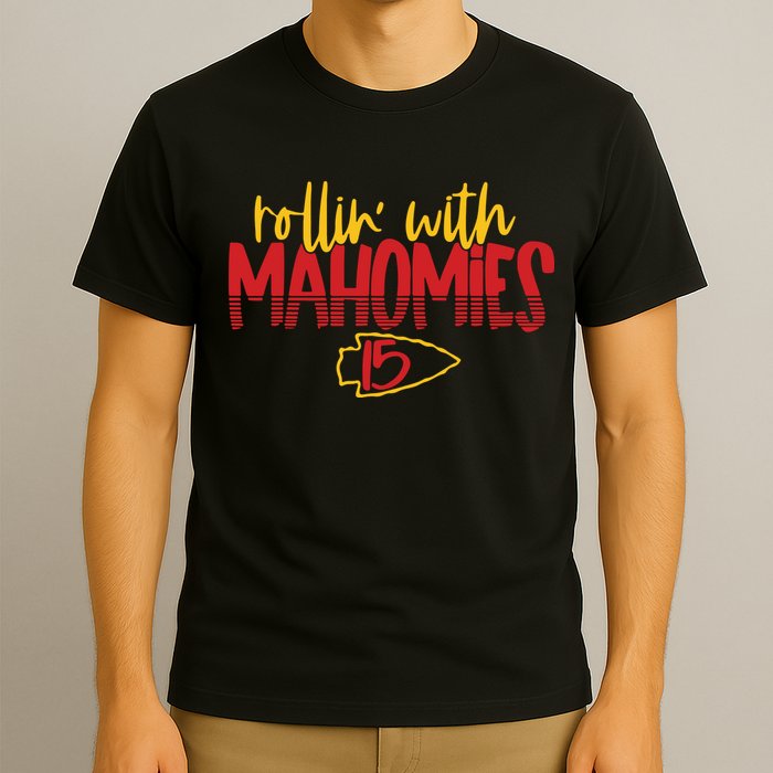 Rolling With Mahomies Mahomes 15 T-Shirt