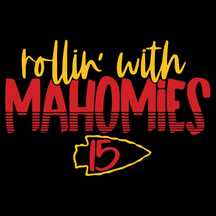 Rolling With Mahomies Mahomes 15 T-Shirt