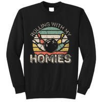 Rolling With My Homies Retro Bowling Bowler Team Tall Sweatshirt