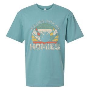 Rolling With My Homies Retro Bowling Bowler Team Sueded Cloud Jersey T-Shirt