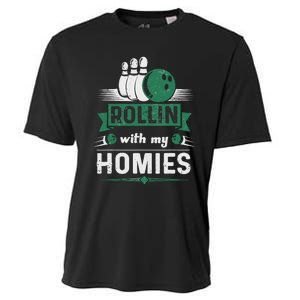 Rollin with my Homies Retro Bowling Cooling Performance Crew T-Shirt