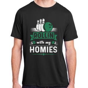 Rollin with my Homies Retro Bowling Adult ChromaSoft Performance T-Shirt