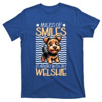 Running With My Welsh Terrier Funny Gift T-Shirt