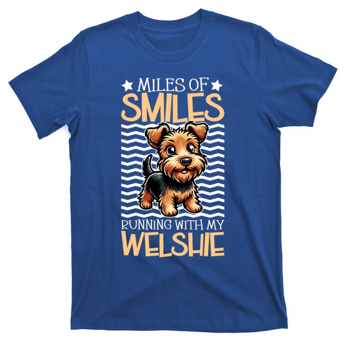 Running With My Welsh Terrier Funny Gift T-Shirt