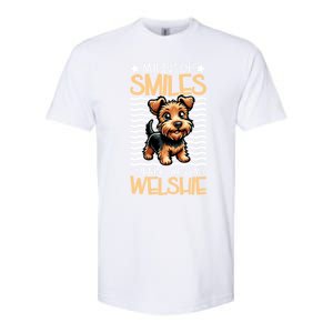 Running With My Welsh Terrier Funny Gift Softstyle CVC T-Shirt