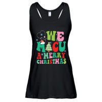 Retro We Micu A Merry Christmas Medical Icu Rn Aide Tech Ladies Essential Flowy Tank