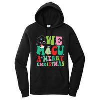 Retro We Micu A Merry Christmas Medical Icu Rn Aide Tech Women's Pullover Hoodie