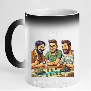 Rolling With My Homies Tabletop Gamer Premium 11oz Black Color Changing Mug