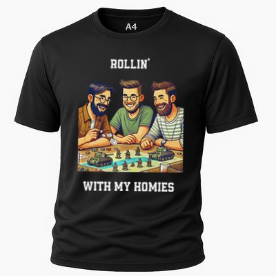 Rolling With My Homies Tabletop Gamer Premium Cooling Performance Crew T-Shirt