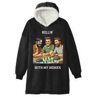 Rolling With My Homies Tabletop Gamer Premium Hooded Wearable Blanket