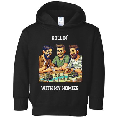 Rolling With My Homies Tabletop Gamer Premium Toddler Hoodie