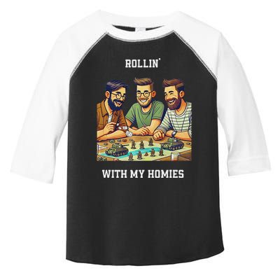 Rolling With My Homies Tabletop Gamer Premium Toddler Fine Jersey T-Shirt