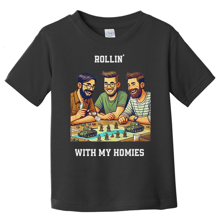 Rolling With My Homies Tabletop Gamer Premium Toddler T-Shirt