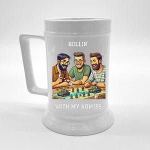 Rolling With My Homies Tabletop Gamer Premium Beer Stein