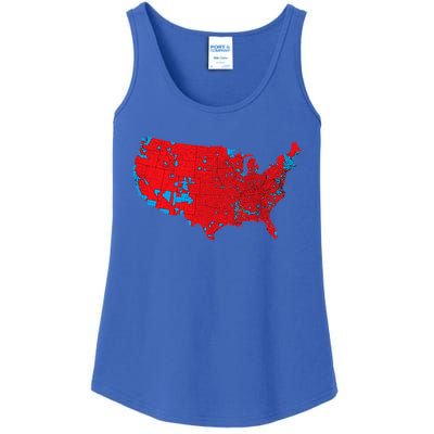 Red Wave Map Of Usa In The 2024 Presidential Election Maga Ladies Essential Tank