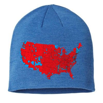 Red Wave Map Of Usa In The 2024 Presidential Election Maga Sustainable Beanie