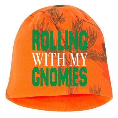 Rolling With My Gnomies Christmas Gift Kati - Camo Knit Beanie