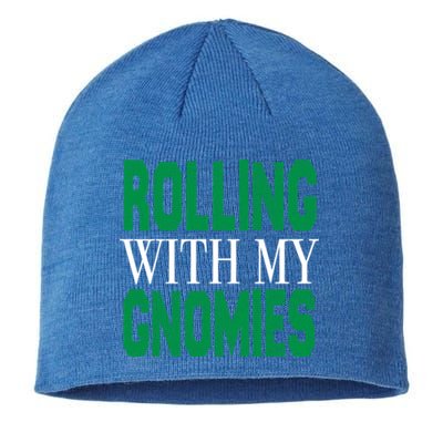 Rolling With My Gnomies Christmas Gift Sustainable Beanie