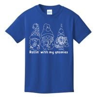 Rolling With My Gnomies Funny Christmas Gift Kids T-Shirt