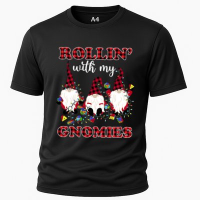 Rollin With My Gnomies Roll For Initiative Christmas Gnomes Gift Performance Shirt