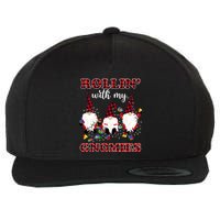 Rollin With My Gnomies Roll For Initiative Christmas Gnomes Gift Wool Snapback Cap