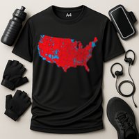 Red Wave Map Of Usa In The 2024 Presidential Election Maga Performance Shirt