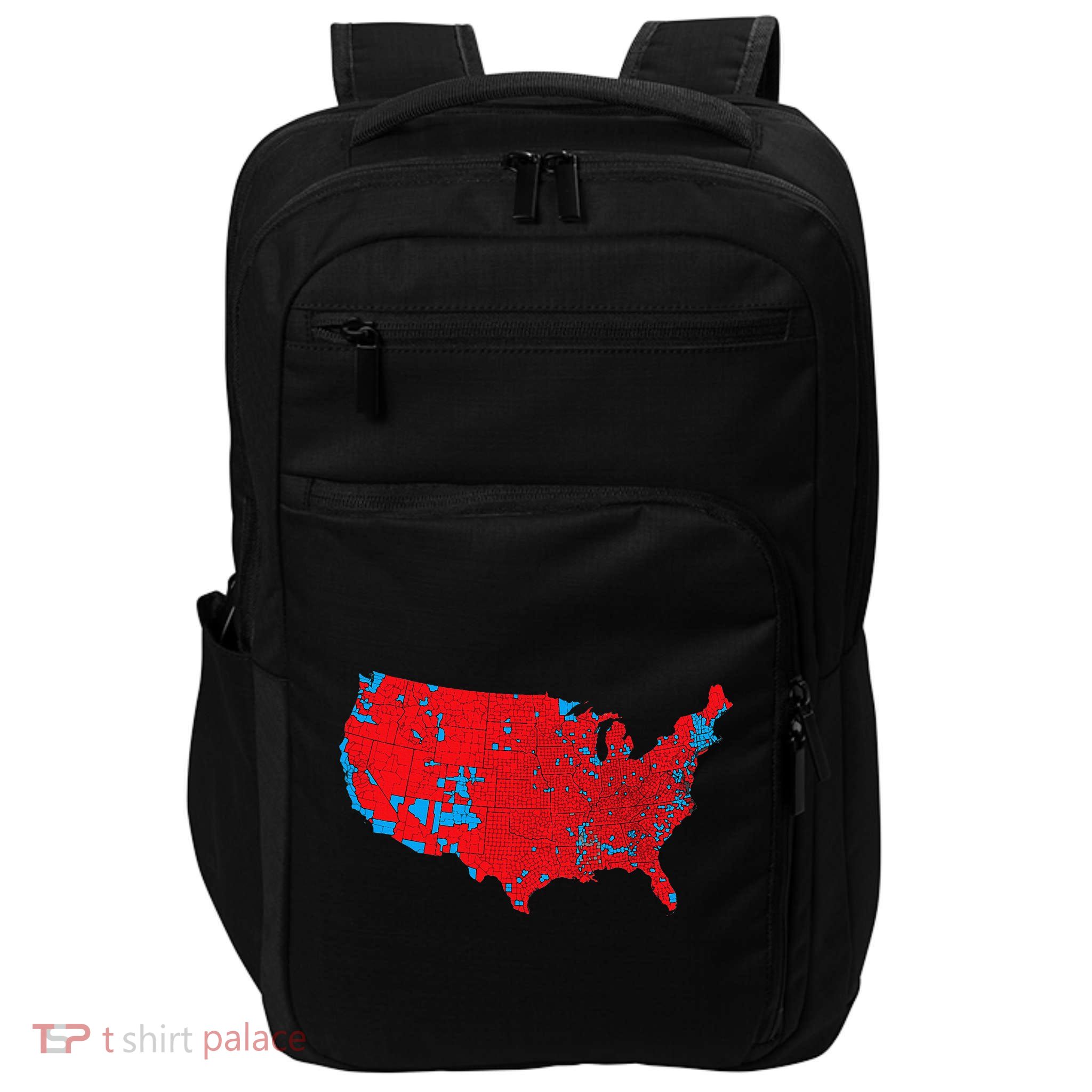 Red Wave Map Of Usa In The 2024 Presidential Election Maga Impact Tech Backpack