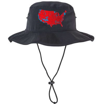 Red Wave Map Of Usa In The 2024 Presidential Election Maga Bucket Hat
