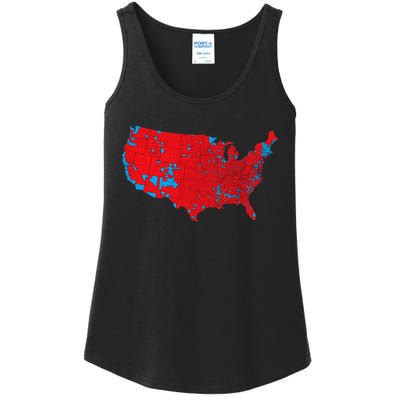 Red Wave Map Of Usa In The 2024 Presidential Election Maga Ladies Essential Tank