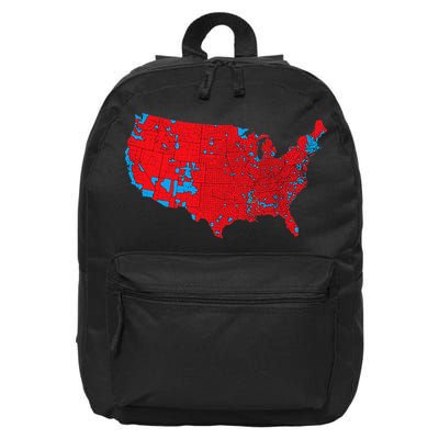 Red Wave Map Of Usa In The 2024 Presidential Election Maga 16 in Basic Backpack