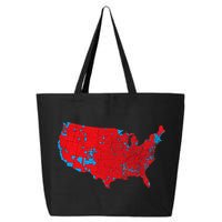 Red Wave Map Of Usa In The 2024 Presidential Election Maga 25L Jumbo Tote