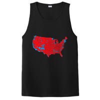 Red Wave Map Of Usa In The 2024 Presidential Election Maga PosiCharge Competitor Tank