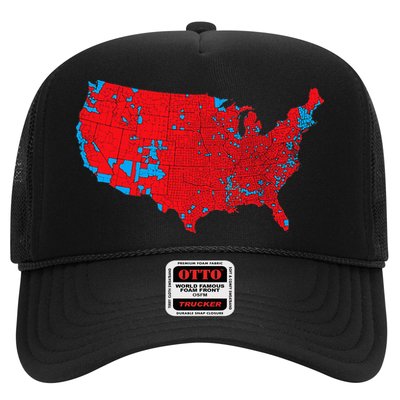 Red Wave Map Of Usa In The 2024 Presidential Election Maga Trucker Hat