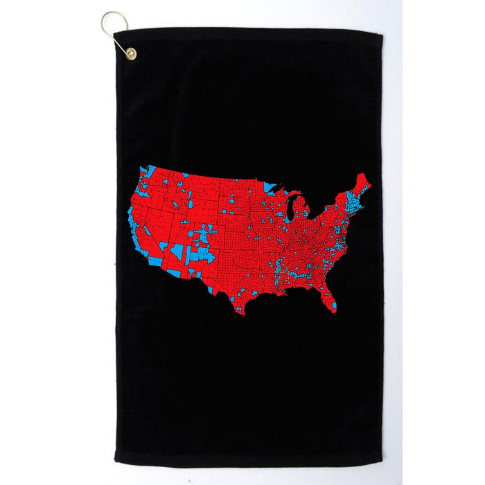Red Wave Map Of Usa In The 2024 Presidential Election Maga Golf Towel